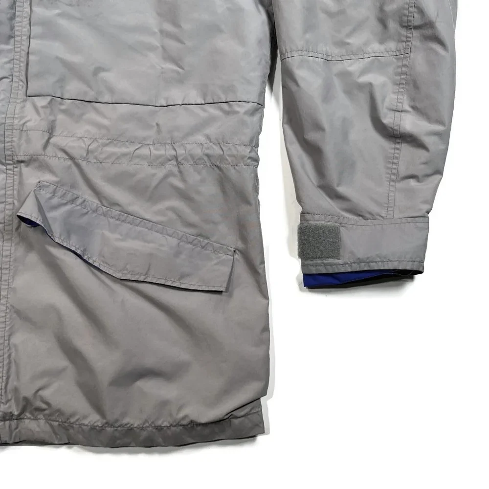 The North Face Gore-Tex Jacket Mens Medium VTG Made in USA Hooded Gray‎
